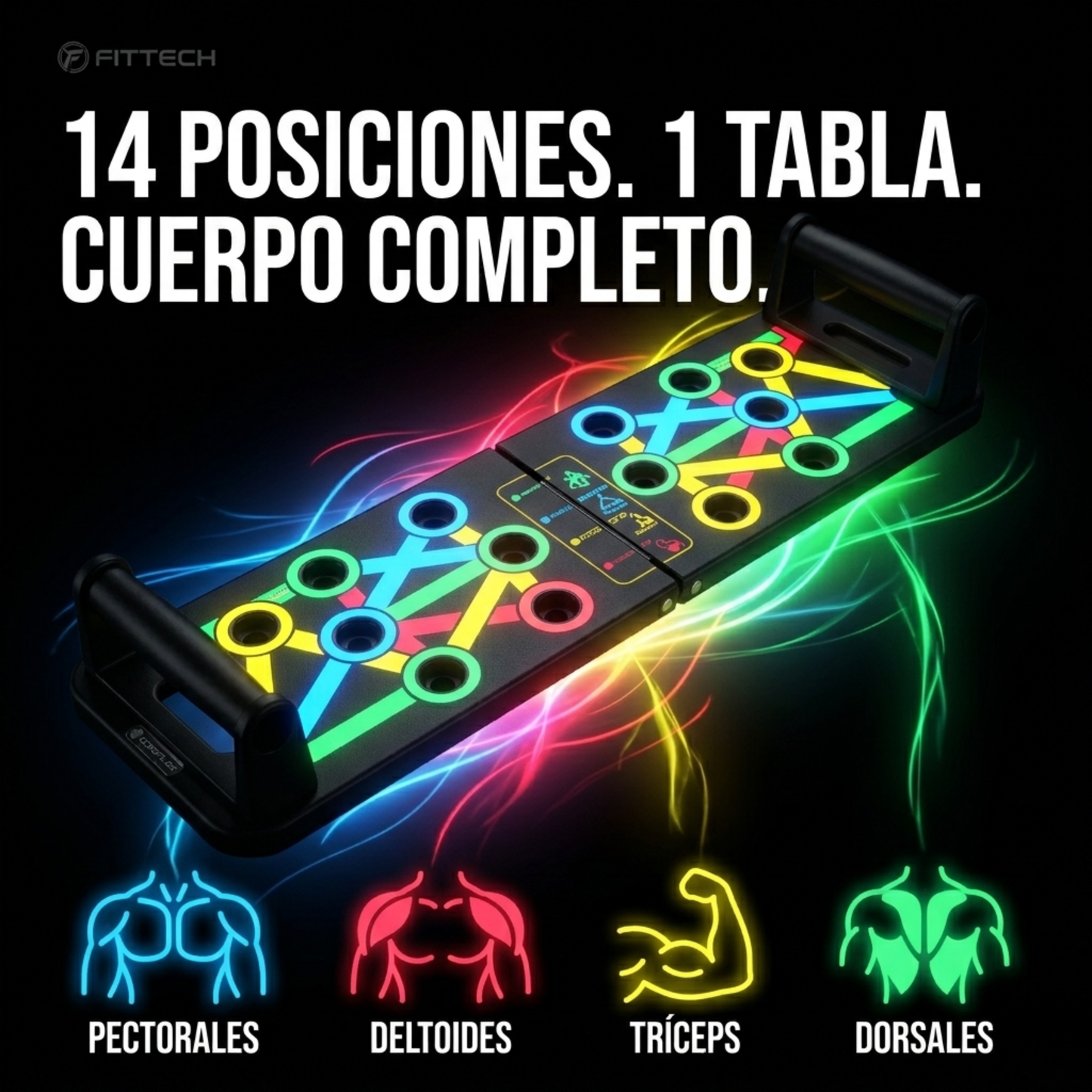 IronBoard™ – Plataforma de Flexiones de Alta Intensidad | Maximiza Fuerza, Definición y Resistencia | Entrena Como un Atleta