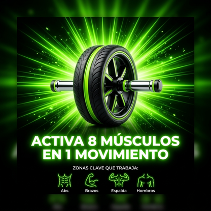 SteelCore™ – Rueda de Poder para Abdominales de Acero | Activa 8 Grupos Musculares | Transforma tu Cuerpo en 30 Días
